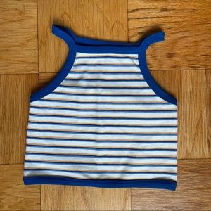 Striped crop tank